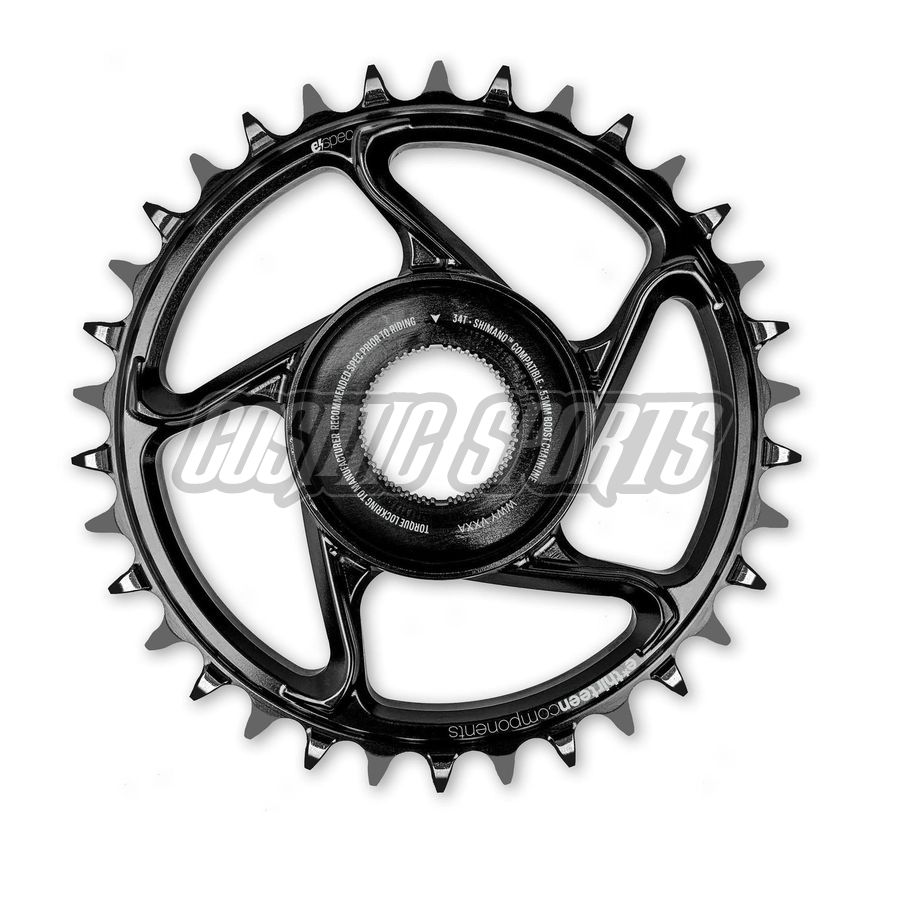 E*THIRTEEN | E*SPEC ALUMINUM DIRECT MOUNT CHAINRING | 34T | SHIMANO E8000 | BLACK E*THIRTEEN | E*SPEC ALUMINUM DIRECT MOUNT CHAINRING | 34T | SHIMANO E8000 | BLACK