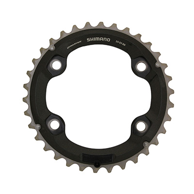 PLATEAU VTT 4BRA D.96 POUR SHIMANO XT M8000 DOUBLE 34DTS EXTERIEUR ORIGINE 11V. PLATEAU VTT 4BRA D.96 POUR SHIMANO XT M8000 DOUBLE 34DTS EXTERIEUR ORIGINE 11V.