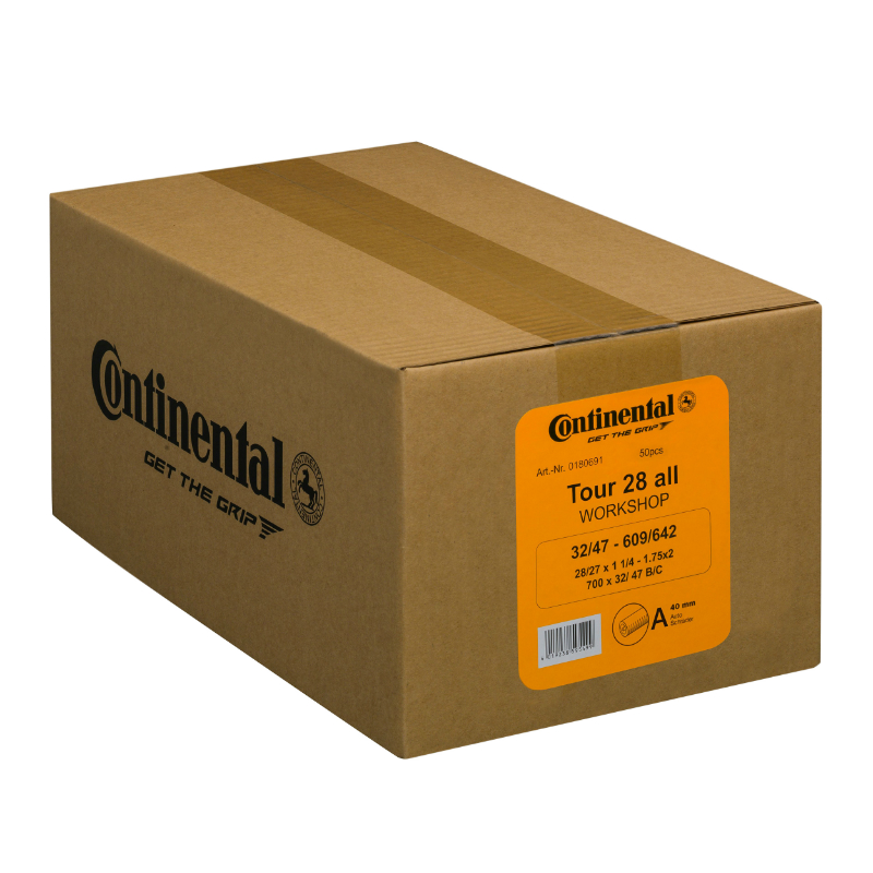 CHAMBRE A AIR VELO 700 X 32-47 CONTINENTAL VALVE STANDARD 40 MM (CARTON DE 50 PIECES) CHAMBRE A AIR VELO 700 X 32-47 CONTINENTAL VALVE STANDARD 40 MM (CARTON DE 50 PIECES)