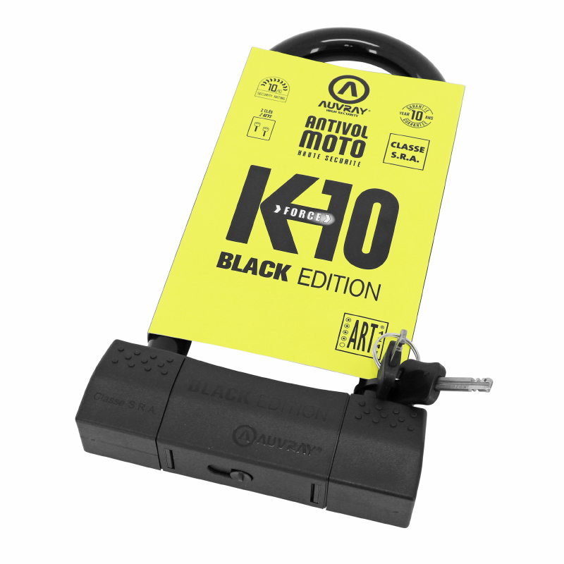 ANTIVOL U AUVRAY K10 BLACK EDITION 85 X 230 MM (DIAM 18 MM) (CLASSE SRA) ANTIVOL U AUVRAY K10 BLACK EDITION 85 X 230 MM (DIAM 18 MM) (CLASSE SRA)