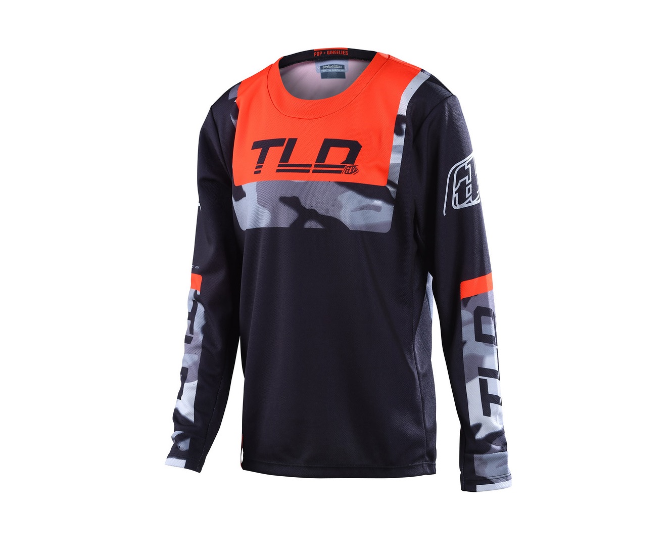 TROY LEE DESIGNS GP JERSEY, BRAZEN CAMO, BLACK/ORANGE, YOUTH, L / YOUTH