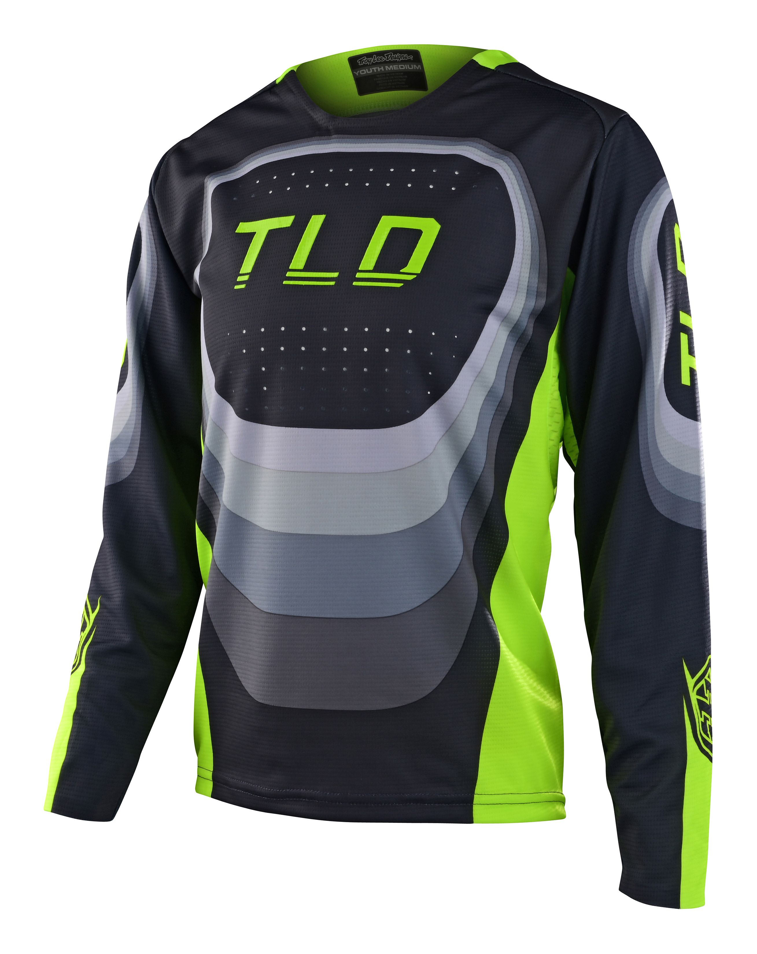TROY LEE DESIGNS SPRINT JERSEY, REVERB, CHARCOAL, YOUTH, M