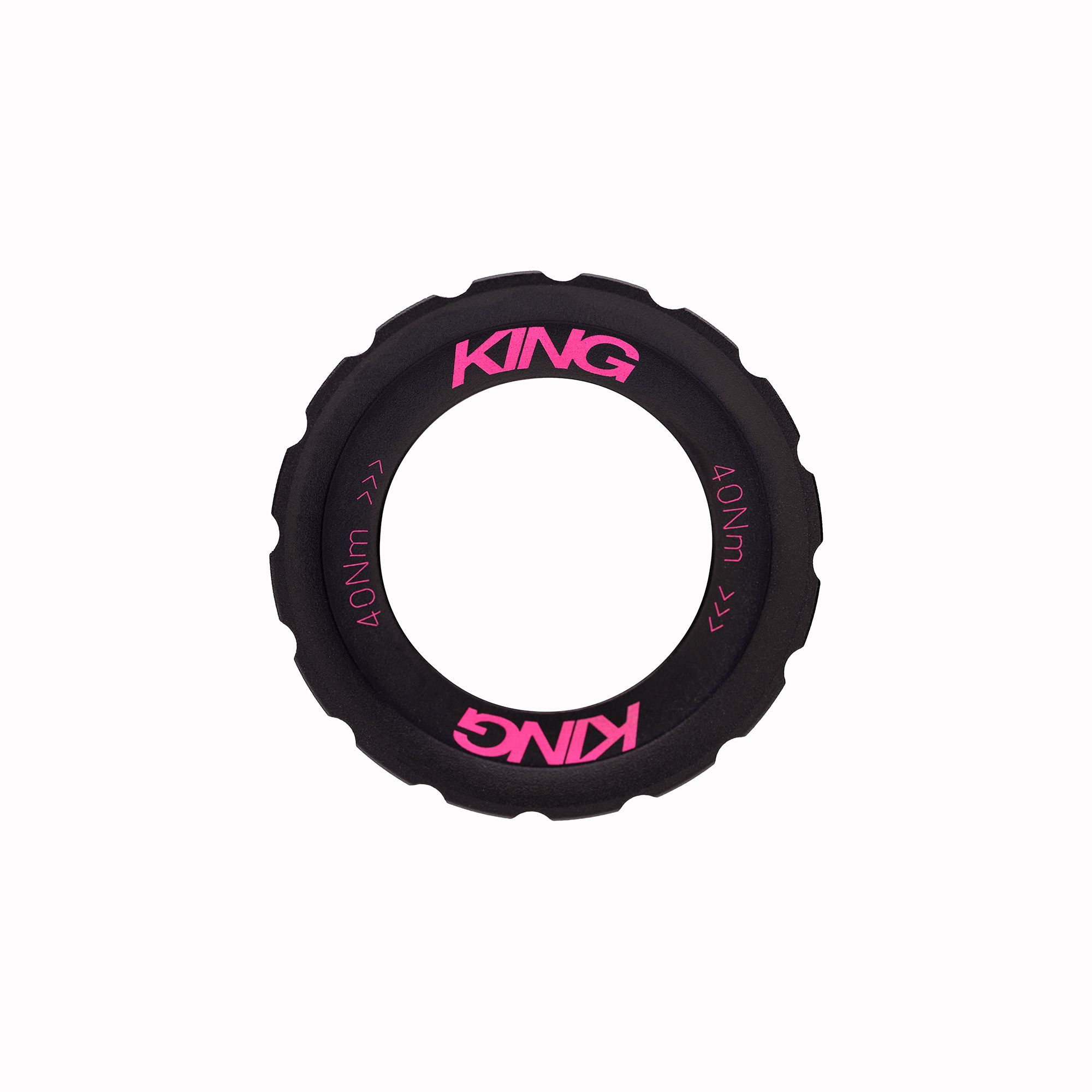 CHRIS KING CENTERLOCK LOCKRING, EXTERNAL SPLINE, TWO TONE BLACK/PUNCH CHRIS KING CENTERLOCK LOCKRING, EXTERNAL SPLINE, TWO TONE BLACK/PUNCH