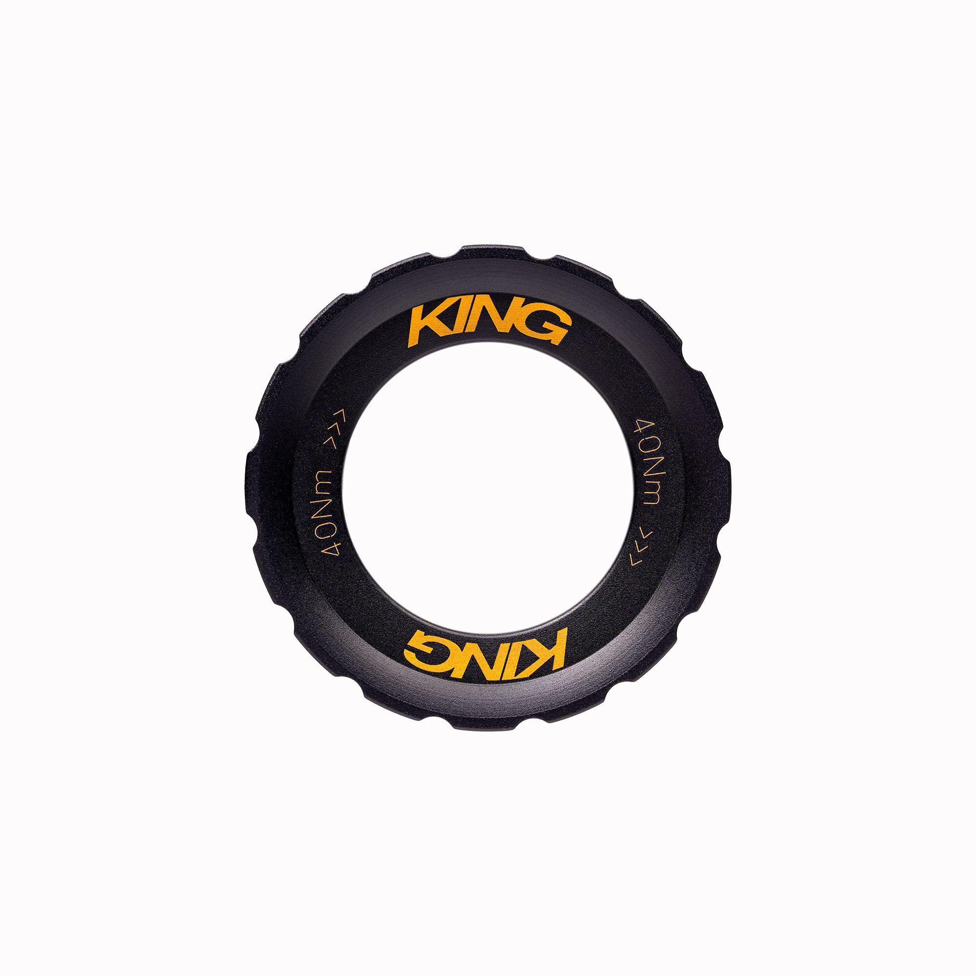 CHRIS KING CENTERLOCK LOCKRING, EXTERNAL SPLINE, TWO TONE BLACK/GOLD CHRIS KING CENTERLOCK LOCKRING, EXTERNAL SPLINE, TWO TONE BLACK/GOLD