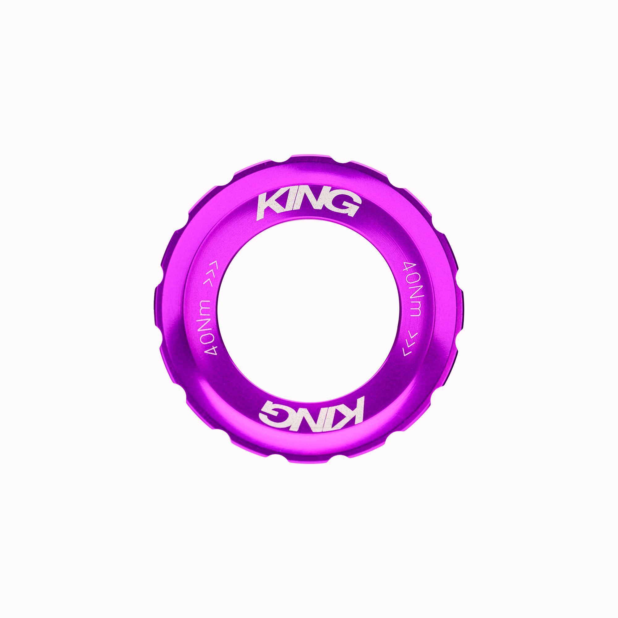 CHRIS KING CENTERLOCK LOCKRING, EXTERNAL SPLINE, 3D VIOLET CHRIS KING CENTERLOCK LOCKRING, EXTERNAL SPLINE, 3D VIOLET
