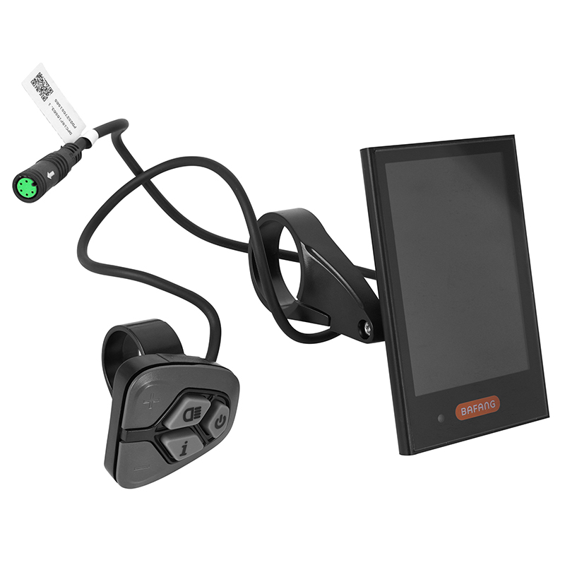 COMPTEUR - DISPLAY AVEC UNITE DE COMMANDE VAE BAFANG DP C18 UART POUR MOTEUR CENTRAL NOIR (SUPPORT 22,2-25 MM LONGUEUR CABLE 850 MM) COMPTEUR - DISPLAY AVEC UNITE DE COMMANDE VAE BAFANG DP C18 UART POUR MOTEUR CENTRAL NOIR (SUPPORT 22,2-25 MM LONGUEUR CABLE 850 MM)