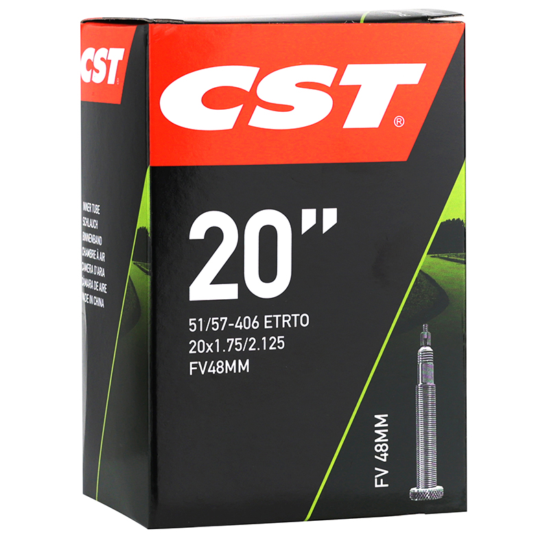 CHAMBRE A AIR VELO 20 X 1.75-2.125 CST VALVE PRESTA 48 MM CHAMBRE A AIR VELO 20 X 1.75-2.125 CST VALVE PRESTA 48 MM