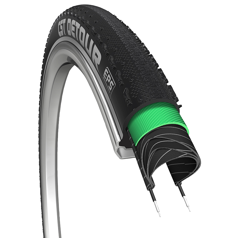 PNEU GRAVEL 700 X 38 CST DETOUR PROTECTION NOIR TR (38-622) - DUAL COMPOUND