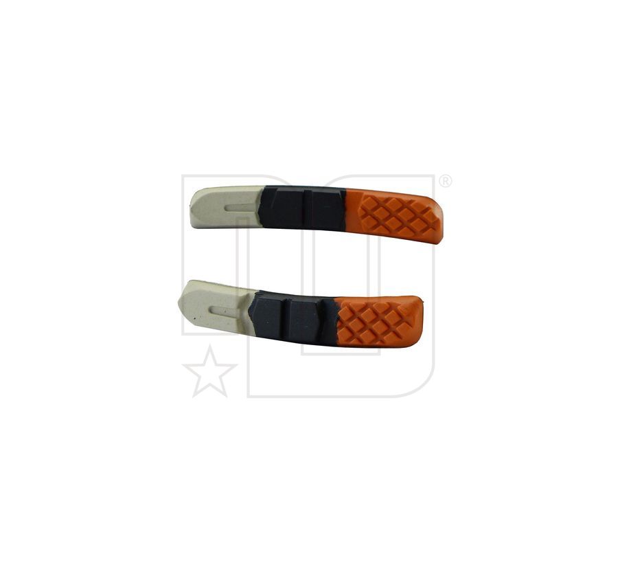 NG SPORTS 4SEASON BRAKE PADS, BLACK/ORANGE/GREY