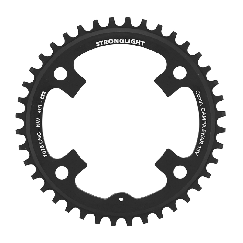 PLATEAU GRAVEL 4BRA D.123 POUR CAMPAGNOLO EKAR STRONGLIGHT CT2 40DTS MONO NOIR 13V. NARROW WIDE PLATEAU GRAVEL 4BRA D.123 POUR CAMPAGNOLO EKAR STRONGLIGHT CT2 40DTS MONO NOIR 13V. NARROW WIDE