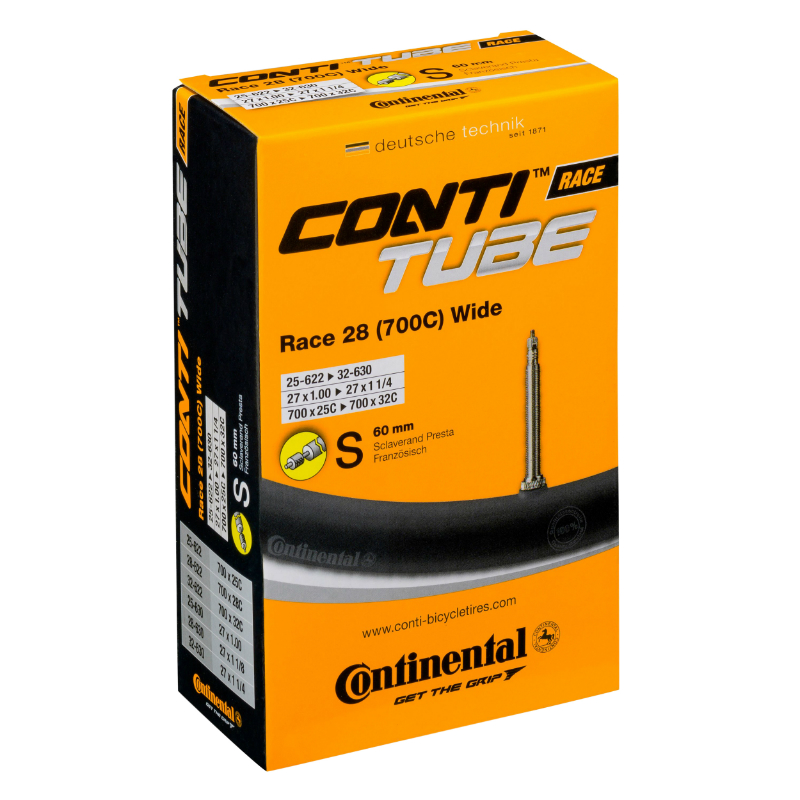 CHAMBRE A AIR VELO 700 X 25-28 CONTINENTAL VALVE PRESTA OBUS DEMONTABLE 60MM (COMPATIBLE 700 X 32) CHAMBRE A AIR VELO 700 X 25-28 CONTINENTAL VALVE PRESTA OBUS DEMONTABLE 60MM (COMPATIBLE 700 X 32)