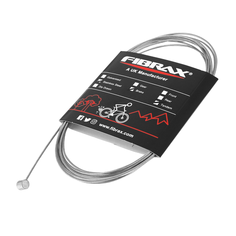 CABLE DE FREIN VTT FIBRAX TANDEM INOX 3.00M CABLE DE FREIN VTT FIBRAX TANDEM INOX 3.00M