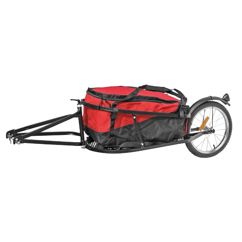 REMORQUE VELO A BAGAGE MAXI 27KGS (DIMENSION CHARGEMENT L60XL35XH28) AVEC ROUE 16'' FIXATION BLOCAGE RAPIDE ROUE AR (50 LITRES) STRUCTURE ACIER - POIDS TOTAL 7.6KGS REMORQUE VELO A BAGAGE MAXI 27KGS (DIMENSION CHARGEMENT L60XL35XH28) AVEC ROUE 16'' FIXATION BLOCAGE RAPIDE ROUE AR (50 LITRES) STRUCTURE ACIER - POIDS TOTAL 7.6KGS