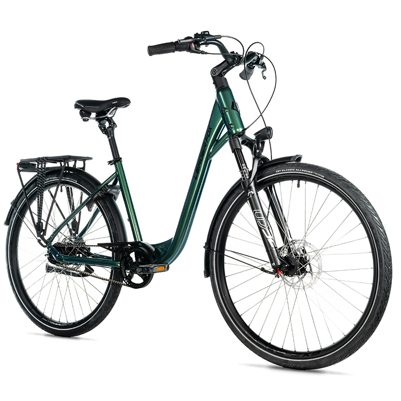 VELO MUSCULAIRE CITY BIKE 28 LEADER FOX ESCALANTE 2025 MIXTE VERT BRILANT NEXUS 8V COURROIE (16,5'' - H42CM - TAILLE S - POUR ADULTE DE 158CM à 168CM) VELO MUSCULAIRE CITY BIKE 28 LEADER FOX ESCALANTE 2025 MIXTE VERT BRILANT NEXUS 8V COURROIE (16,5'' - H42CM - TAILLE S - POUR ADULTE DE 158CM à 168CM)