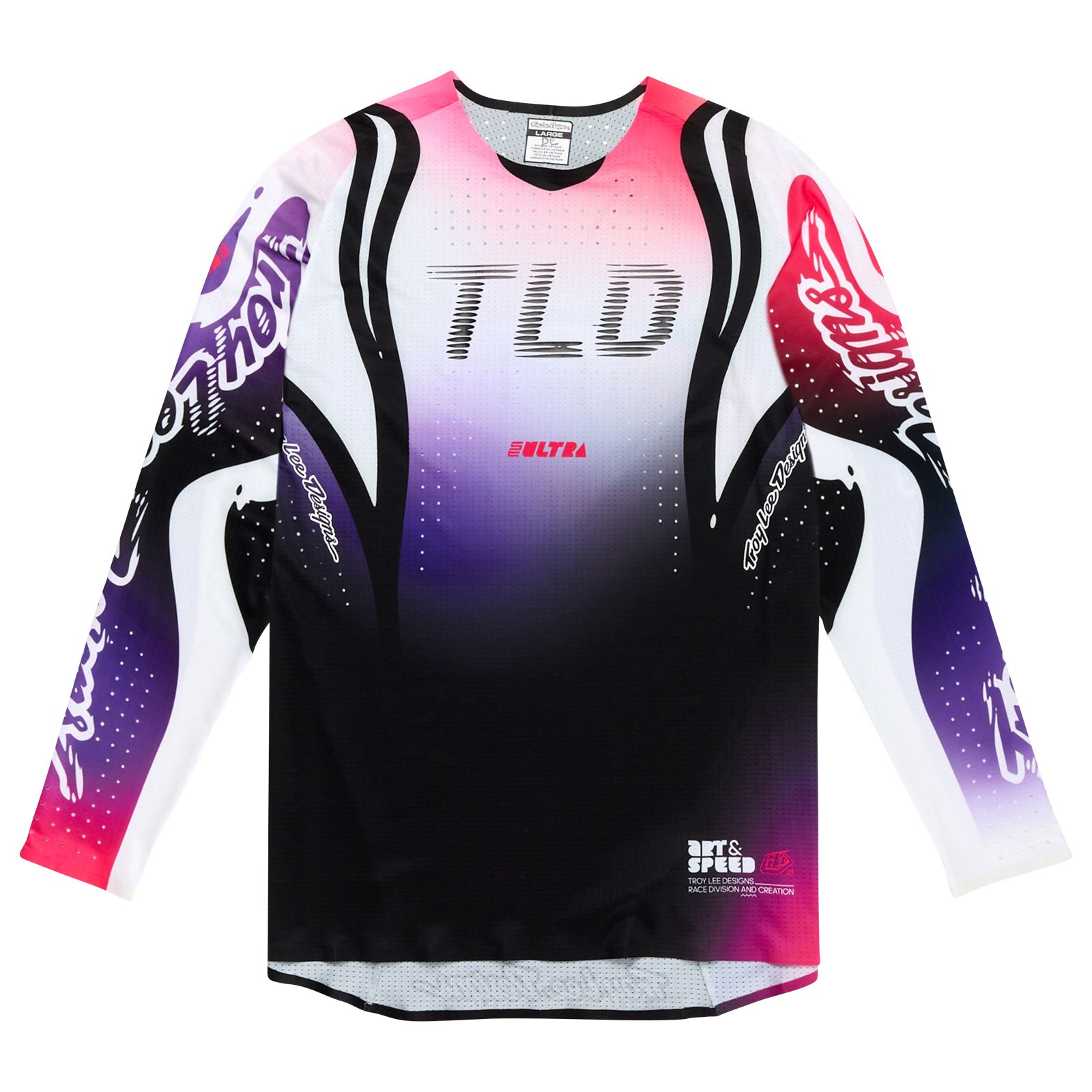 TROY LEE DESIGNS SE ULTRA JERSEY, DRIP, BLACK/PURPLE, L, L TROY LEE DESIGNS SE ULTRA JERSEY, DRIP, BLACK/PURPLE, L, L