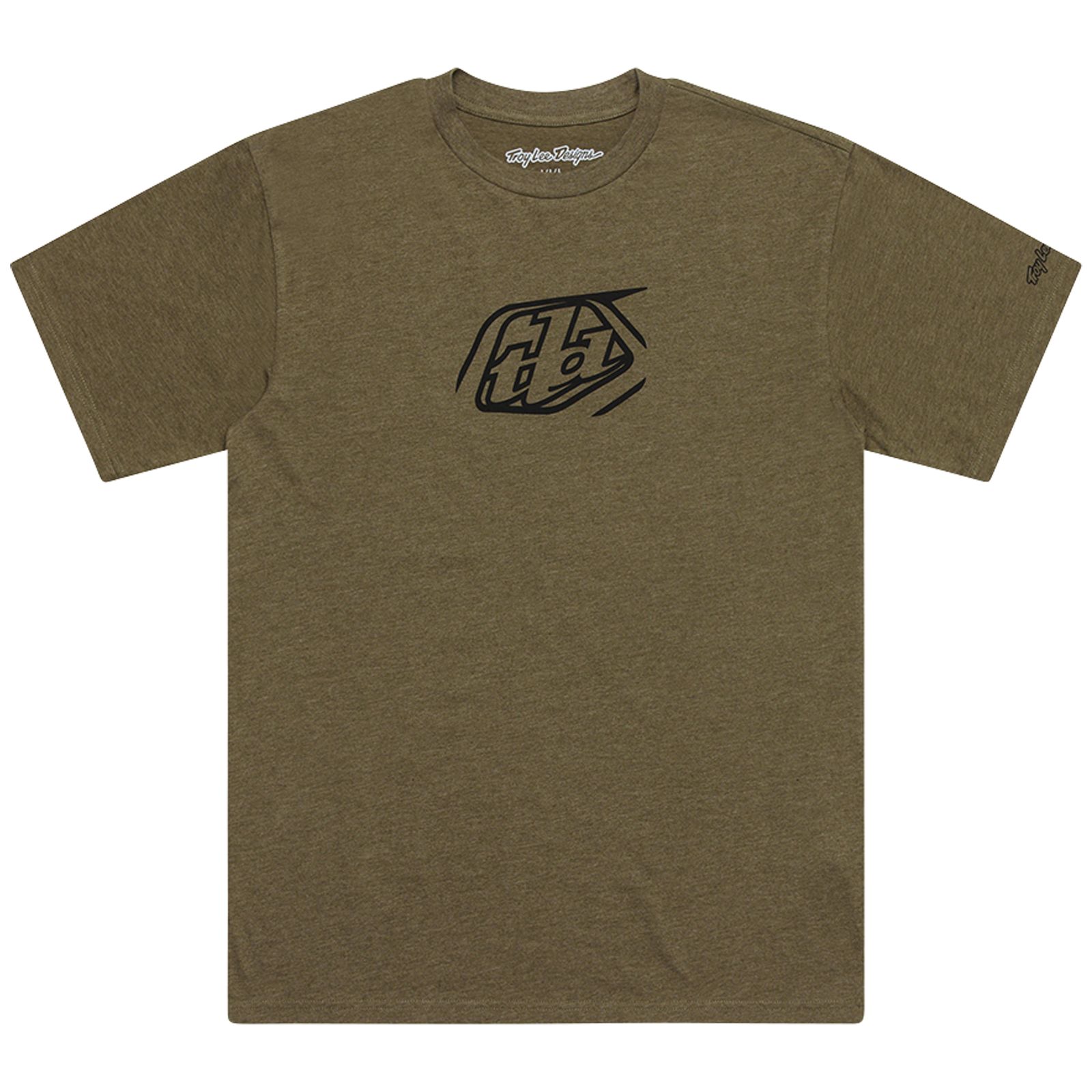 TROY LEE DESIGNS T-SHIRT, BADGE, OLIVE HEATHER, M, M