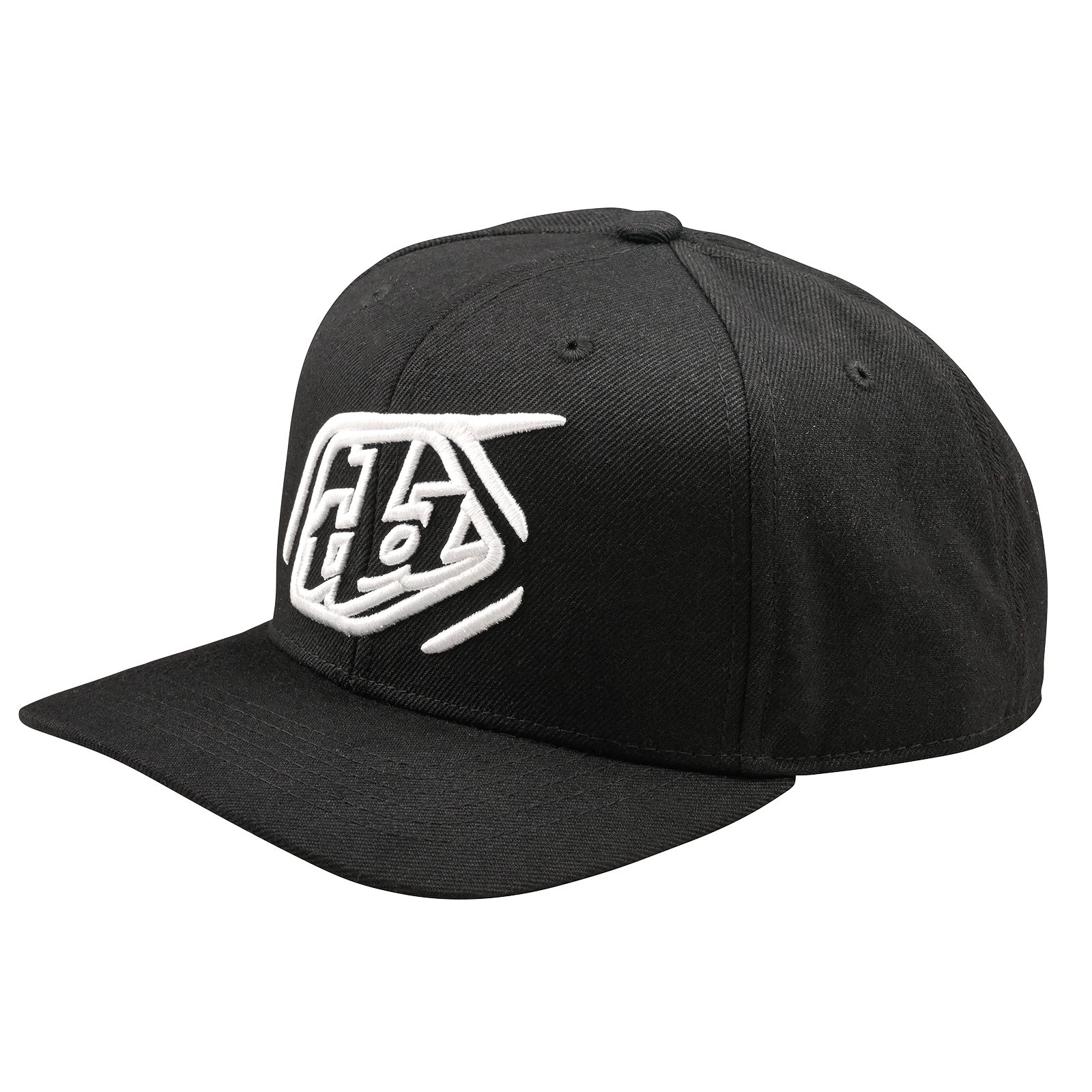 TROY LEE DESIGNS CURVED SNAPBACK CAP, BADGE, BLACK, ONE SIZE, ONE SIZE