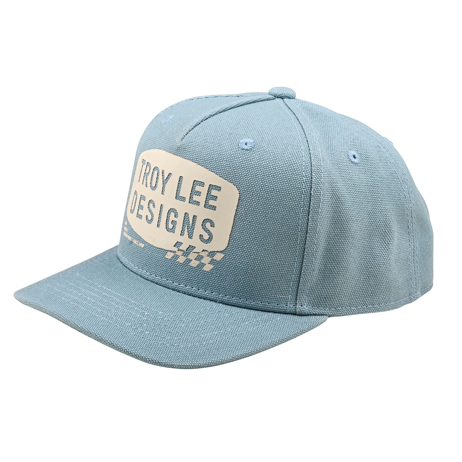 TROY LEE DESIGNS CURVED SNAPBACK CAP, STAMP, SMOKE BLUE, ONE SIZE, ONE SIZE