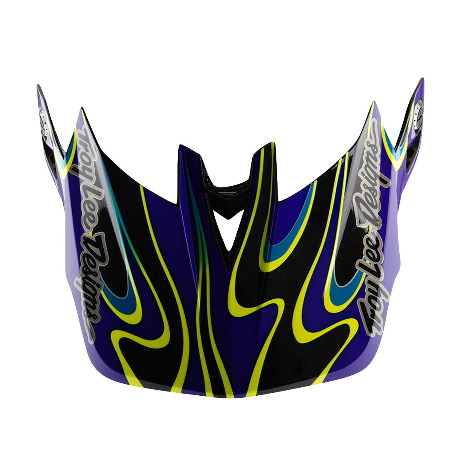 TROY LEE DESIGNS D4 CARBON HELMET VISOR, TORCHED, BLACK/PURPLE, ONE SIZE