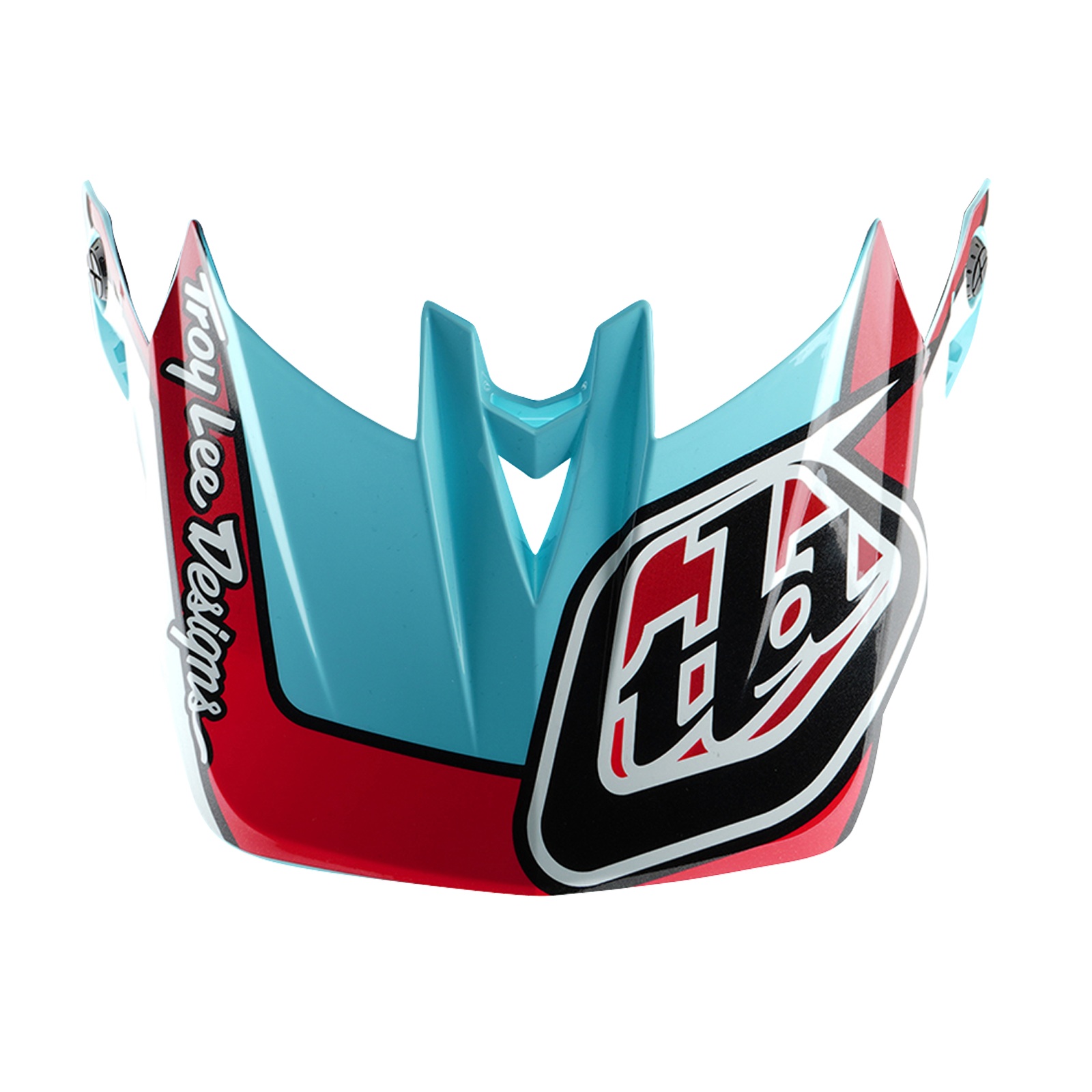 TROY LEE DESIGNS D4 POLYACRYLITE HELMET VISOR, LINEAR, BLUE, ONE SIZE