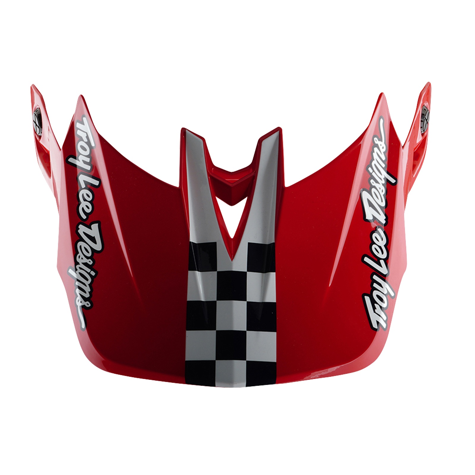TROY LEE DESIGNS D4 POLYACRYLITE HELMET VISOR, FIFTY-50, WHITE/RED, ONE SIZE