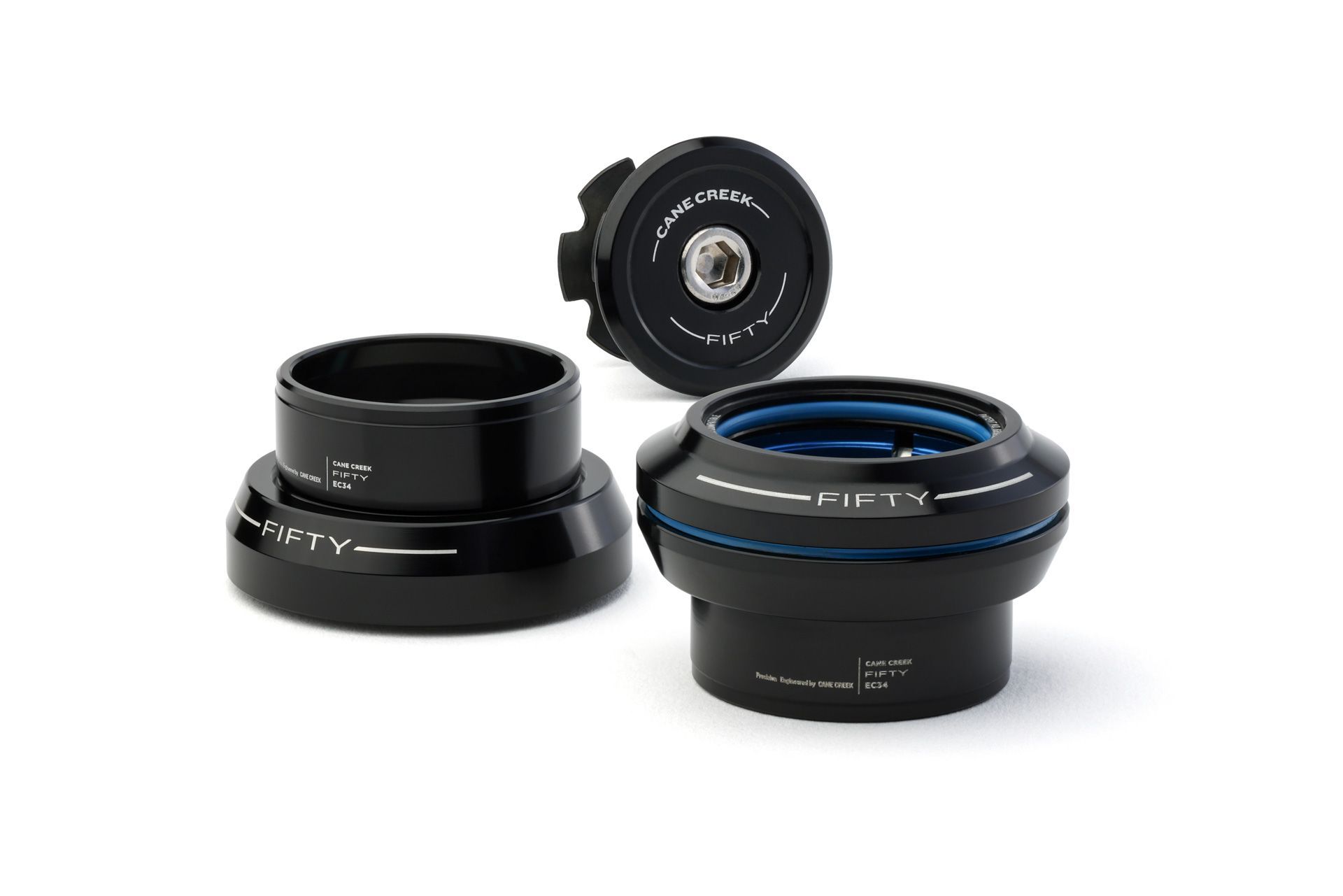 CANE CREEK 50 HEADSET, 1 1/8", EC34/28.6/H15 | EC34/30/H11, BLACK
