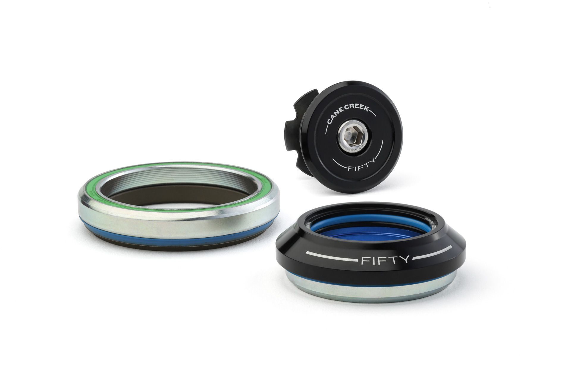 CANE CREEK 50 TAPERED HEADSET, 1 1/8"-1.5",IS41/28.6/H9 | IS52/40/H1, BLACK