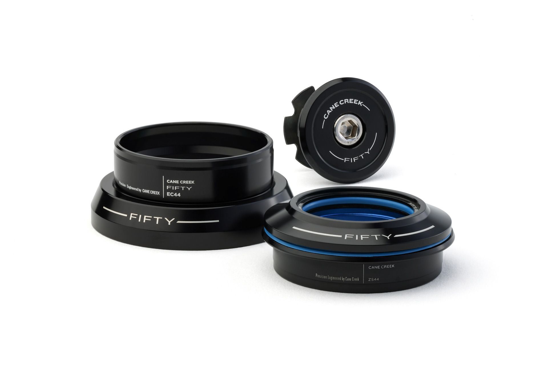 CANE CREEK 50 TAPERED HEADSET, 1 1/8"-1.5", ZS44/28.6/H8 | EC44/40/H11, BLACK