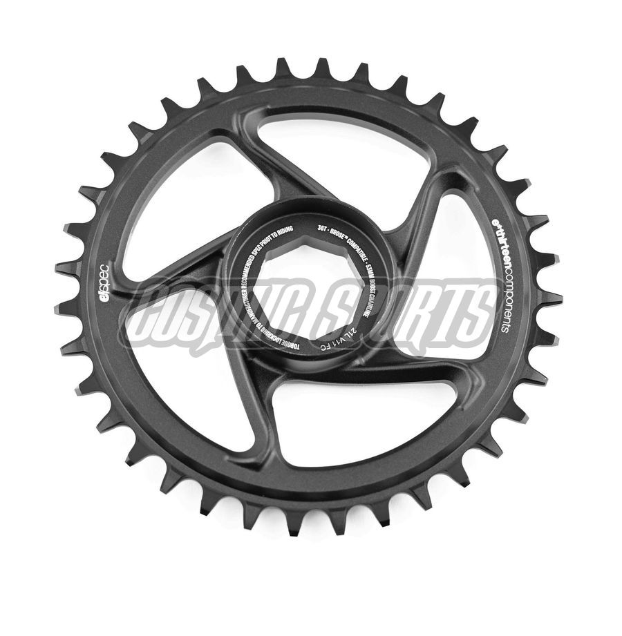 E*THIRTEEN | E*SPEC ALUMINUM DIRECT MOUNT CHAINRING | 36T | BROSE S MAG | BLACK E*THIRTEEN | E*SPEC ALUMINUM DIRECT MOUNT CHAINRING | 36T | BROSE S MAG | BLACK