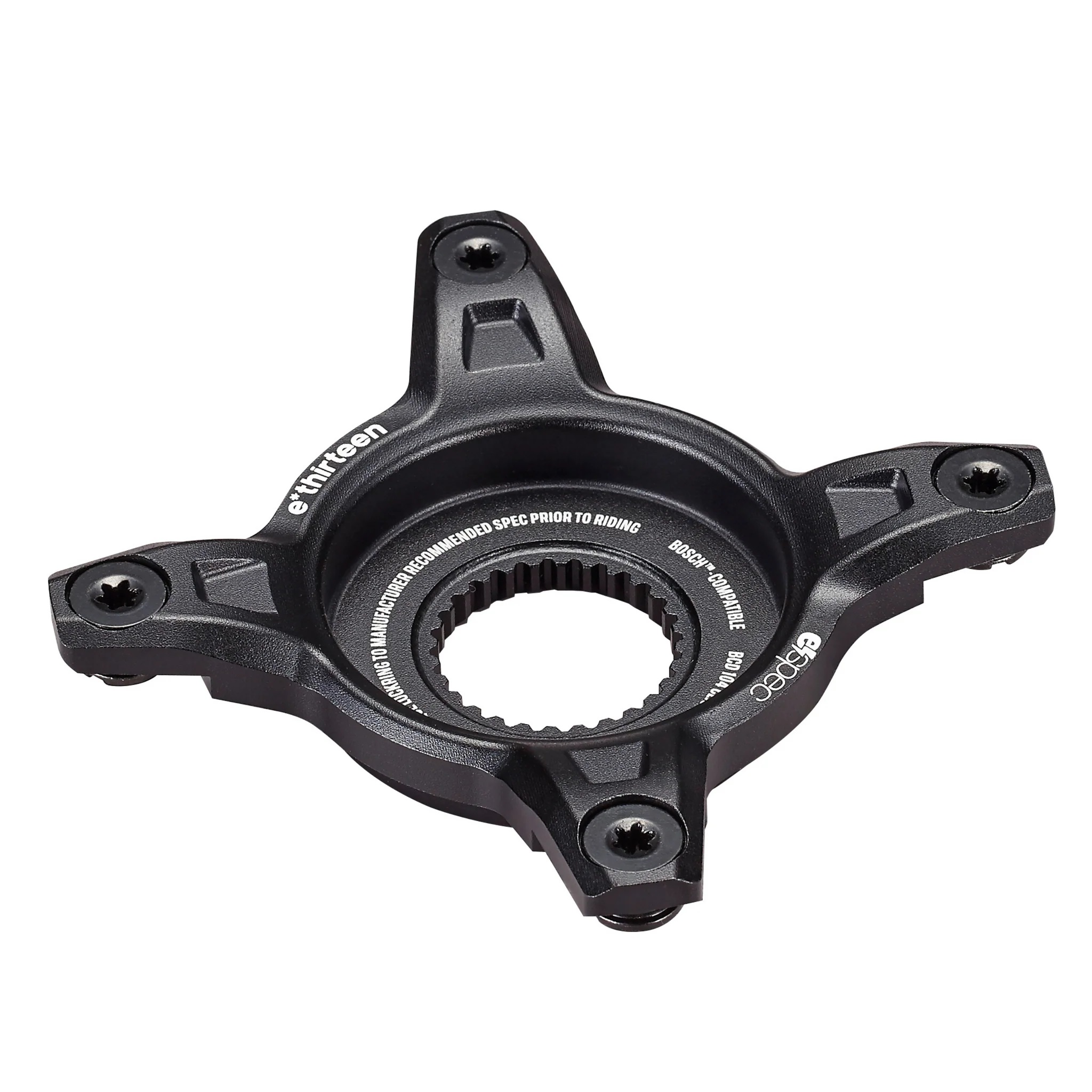 E*THIRTEEN E*SPEC DIRECT MOUNT ADAPTER, 104MM, 55MM CHAINLINE, SHIMANO EP8, BLACK