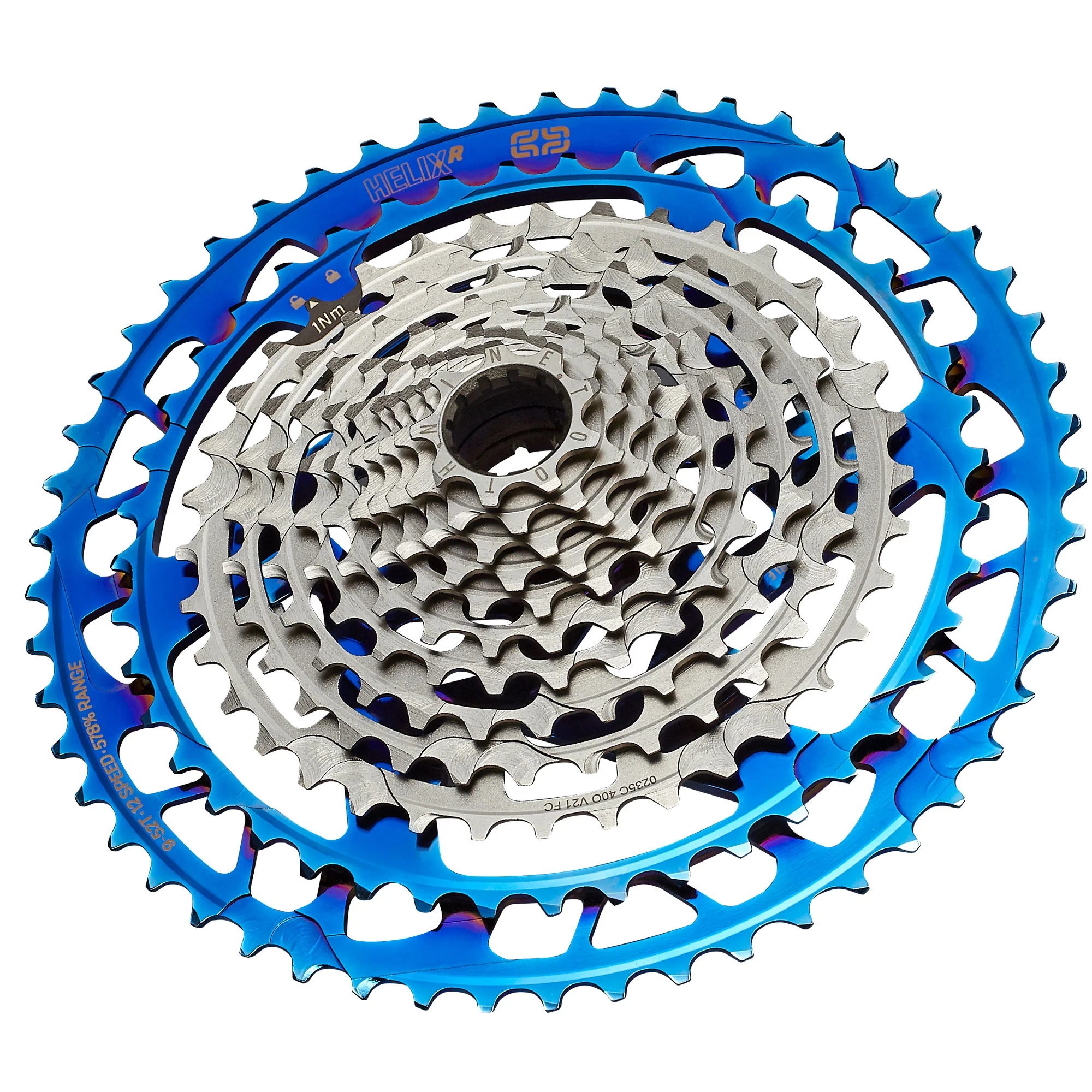 E*THIRTEEN HELIX RACE CASSETTE, 9-52 T., 12-SPD, INTERGALACTIC E*THIRTEEN HELIX RACE CASSETTE, 9-52 T., 12-SPD, INTERGALACTIC