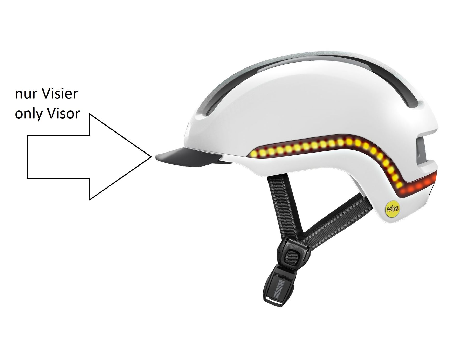 NUTCASE VIO VISOR, BLACK, L/XL, L, XL NUTCASE VIO VISOR, BLACK, L/XL, L, XL