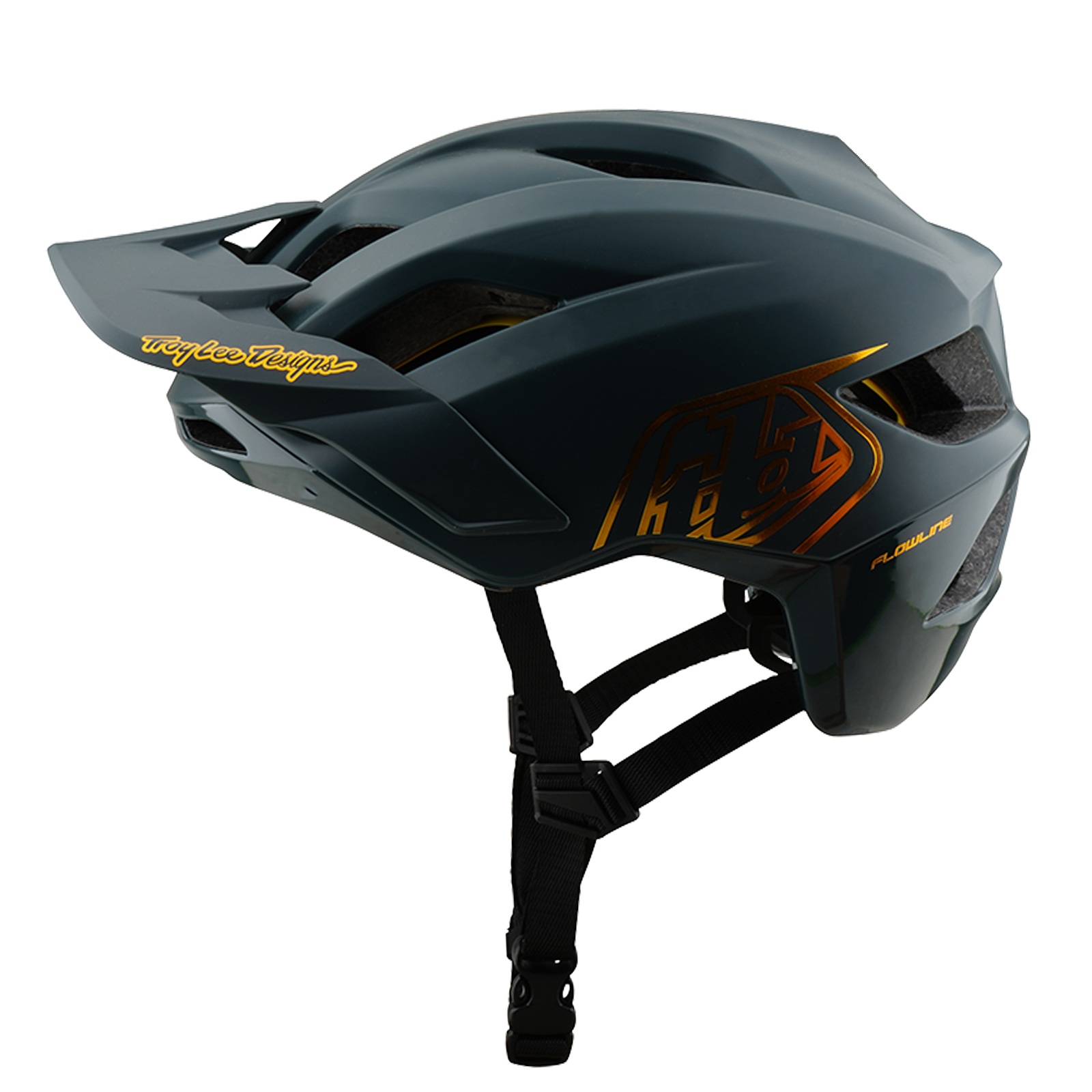 TROY LEE DESIGNS FLOWLINE MIPS HELMET, POINT, GRAY/GOLD, XL/XXL | 60-63CM, XL, XXL