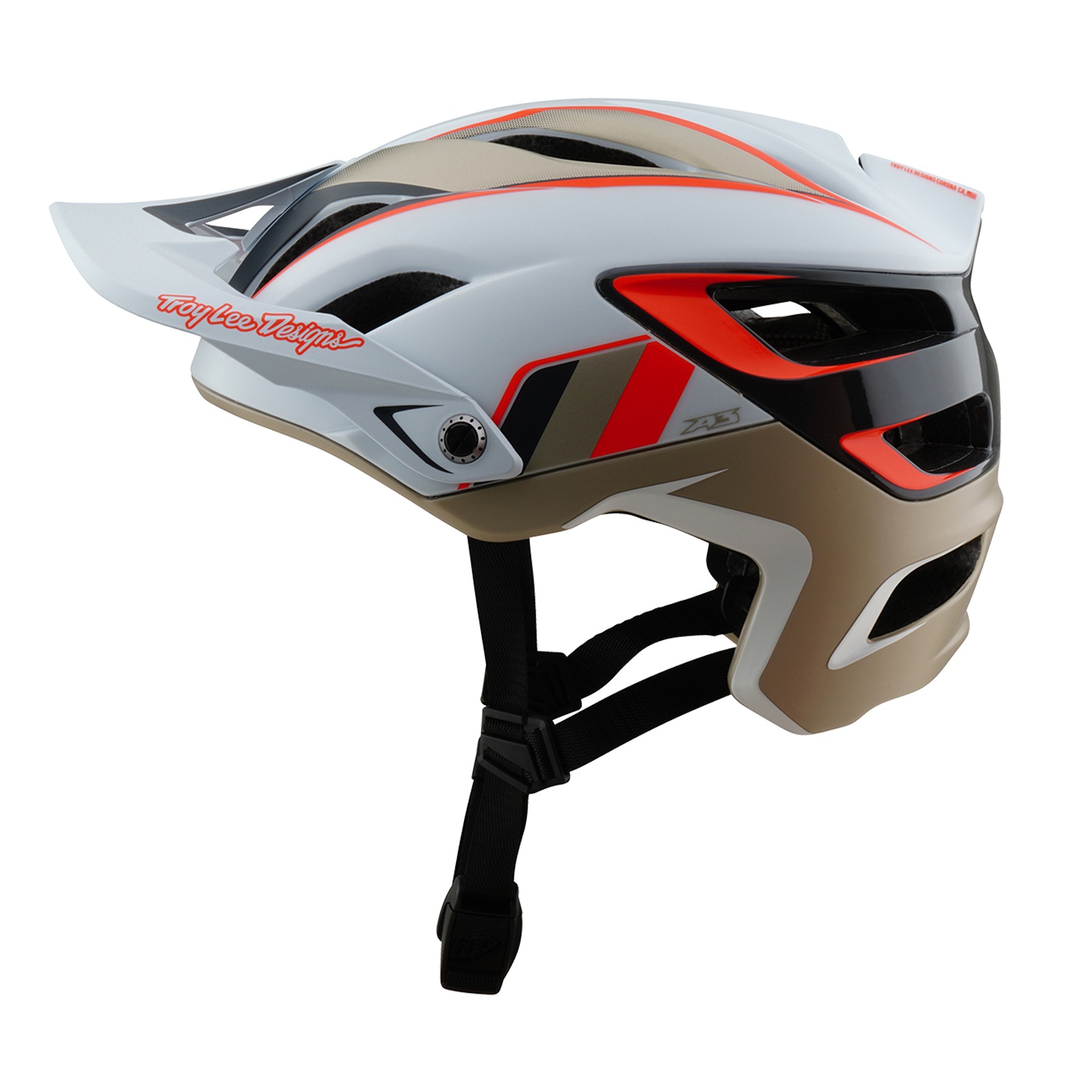 TROY LEE DESIGNS A3 MIPS HELMET, INTAKE, WHITE, XS/S | 53-56CM, S, XS