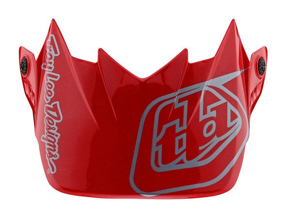 TROY LEE DESIGNS GP VISOR, SILHOUETTE, RED/SILVER, ONE SIZE