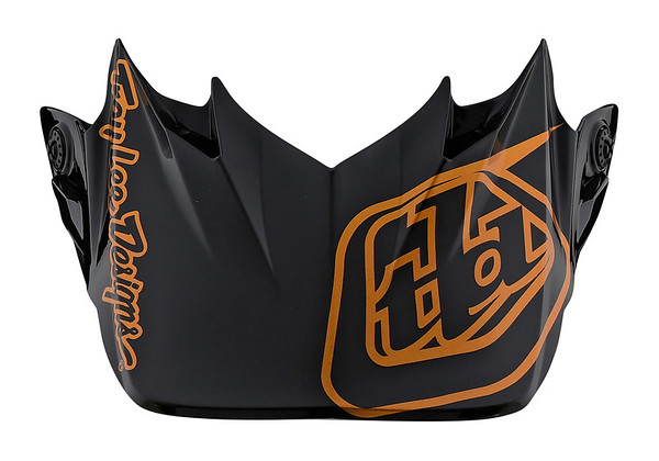 TROY LEE DESIGNS SE4 VISOR, CHECKER, BLACK/GOLD, ONE SIZE