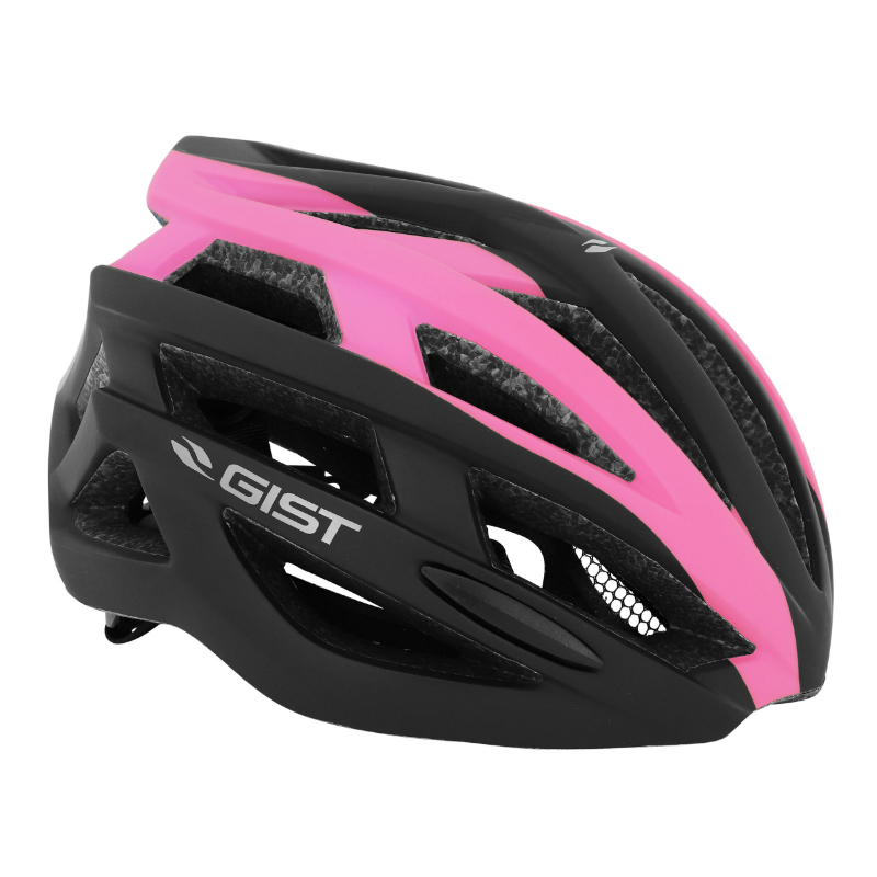 CASQUE VELO ADULTE GIST ROUTE PLANET NOIR-ROSE MAT IN-MOLD TAILLE 52-58 REGLAGE MOLETTE 212GRS CASQUE VELO ADULTE GIST ROUTE PLANET NOIR-ROSE MAT IN-MOLD TAILLE 52-58 REGLAGE MOLETTE 212GRS