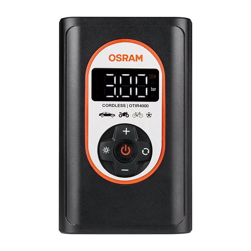 COMPRESSEUR-GONFLEUR-POMPE UNIVERSEL TYRE INFLATE 4000 (12V) RECHARGEABLE USB-C + ALLUME CIGARE -OSRAM- COMPRESSEUR-GONFLEUR-POMPE UNIVERSEL TYRE INFLATE 4000 (12V) RECHARGEABLE USB-C + ALLUME CIGARE -OSRAM-