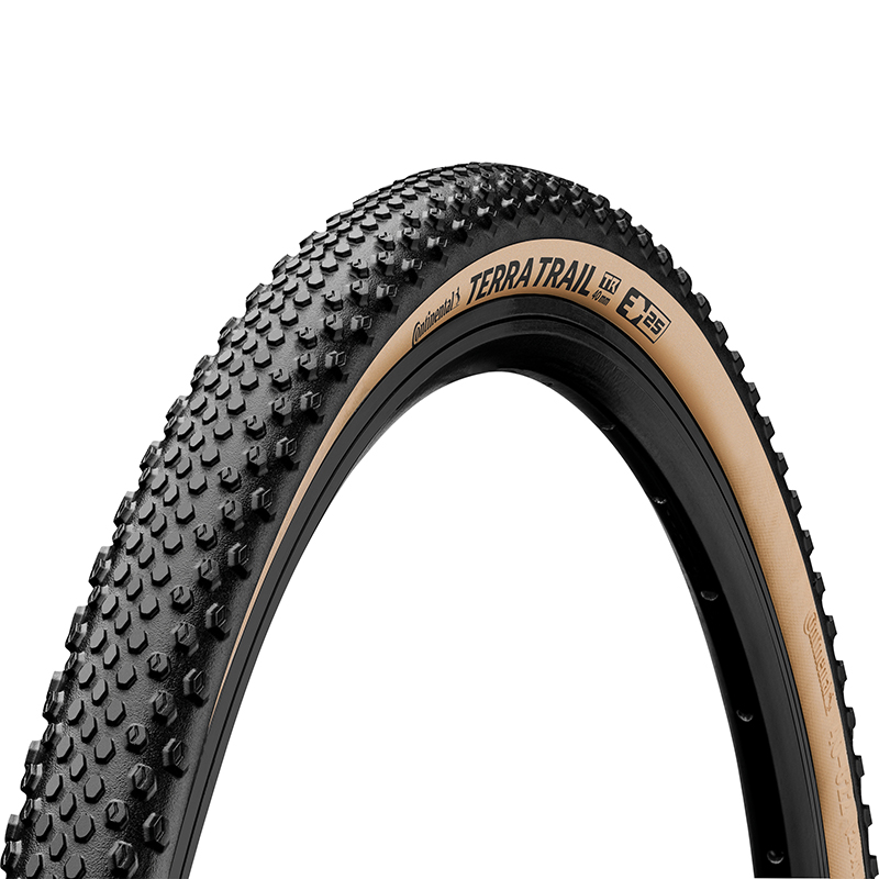 PNEU GRAVEL 700 X 40 CONTINENTAL TERRA TRAIL SHIELD WALL NOIR-MARRON TUBELESS READY TS (40-622) (OFFRE SPECIALE) PNEU GRAVEL 700 X 40 CONTINENTAL TERRA TRAIL SHIELD WALL NOIR-MARRON TUBELESS READY TS (40-622) (OFFRE SPECIALE)