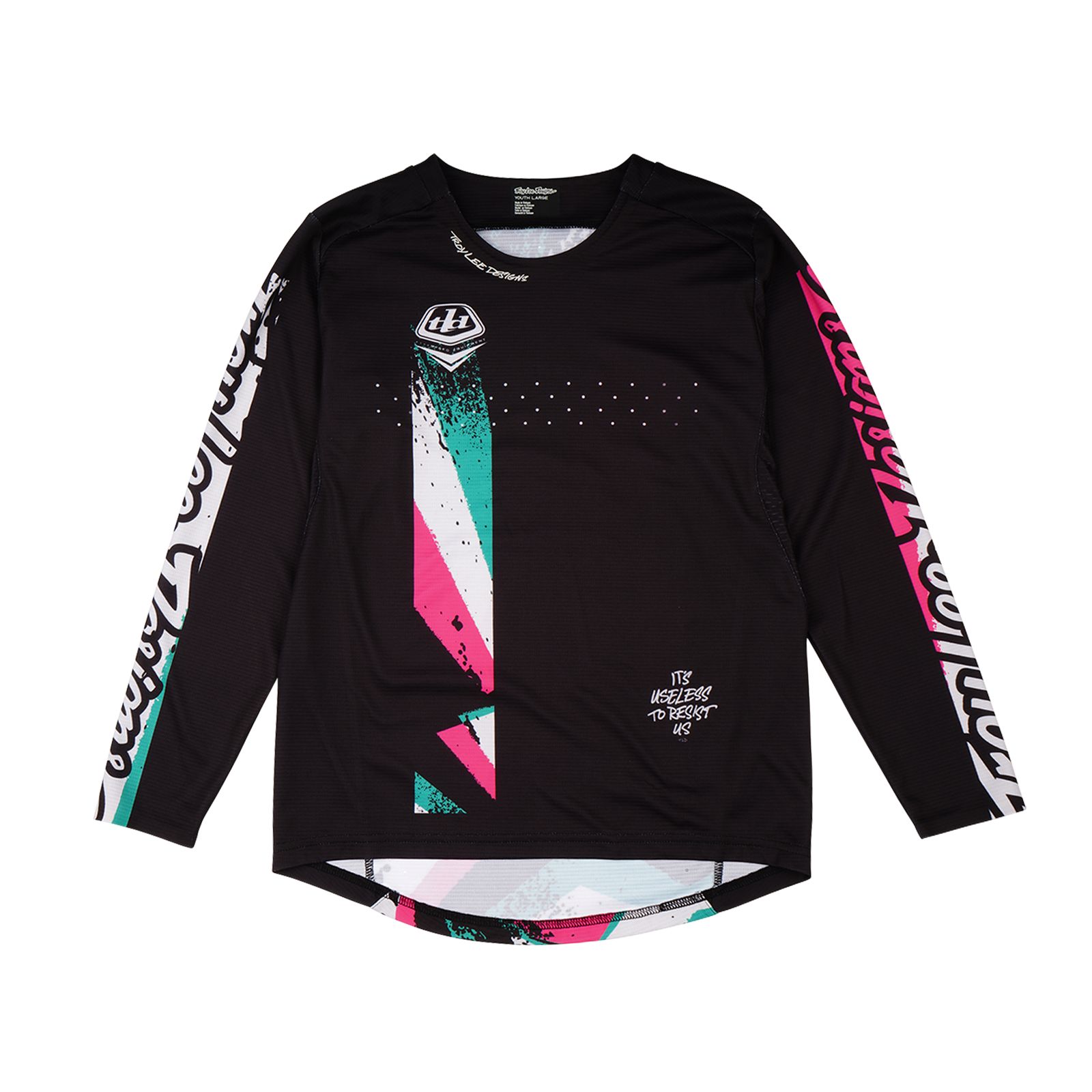 TROY LEE DESIGNS SPRINT JERSEY, FULL PULL, BLACK, YOUTH M, KINDER, M TROY LEE DESIGNS SPRINT JERSEY, FULL PULL, BLACK, YOUTH M, KINDER, M