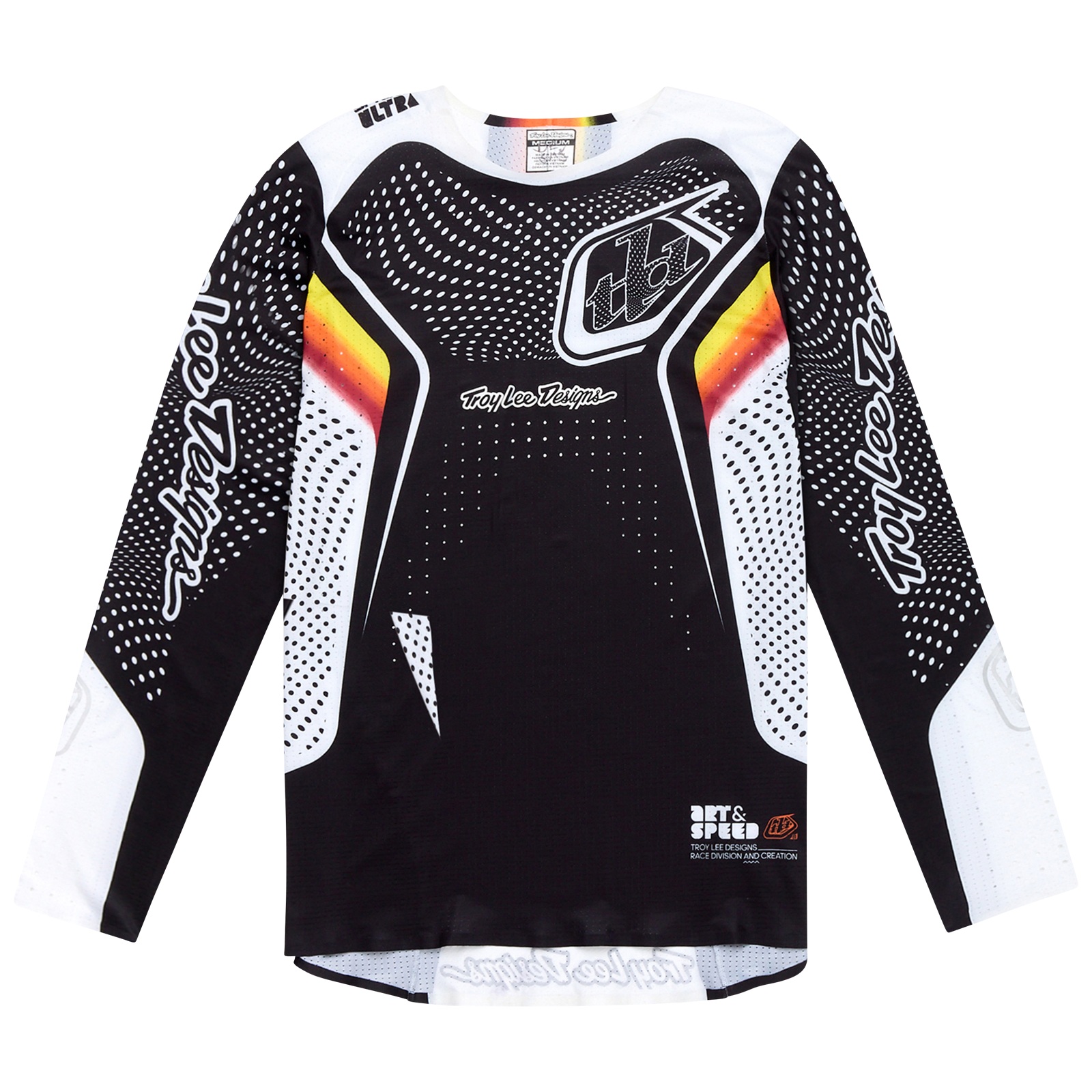 TROY LEE DESIGNS SPRINT ULTRA JERSEY, OPTIC, BLACK, M, M TROY LEE DESIGNS SPRINT ULTRA JERSEY, OPTIC, BLACK, M, M