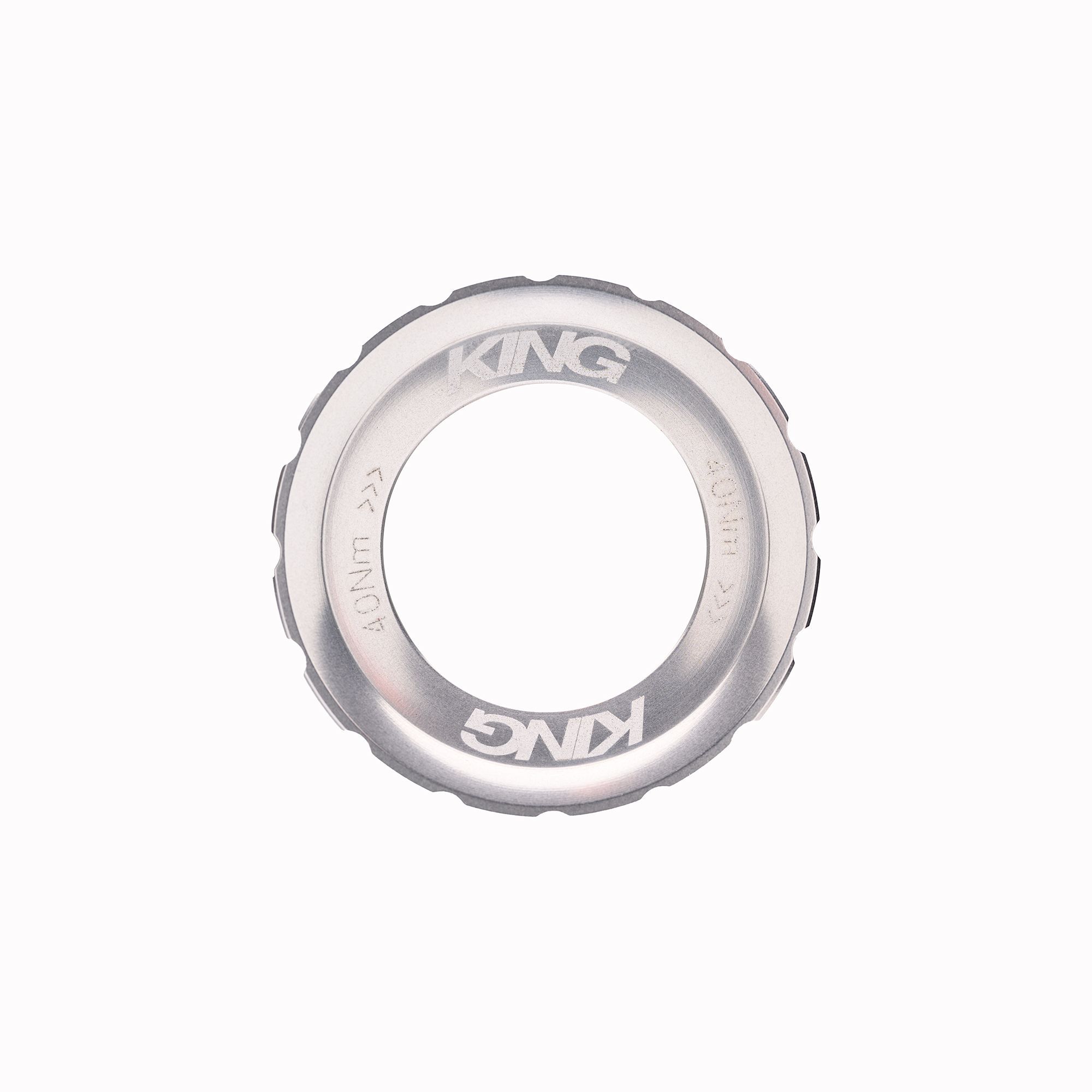 CHRIS KING CENTERLOCK LOCKRING, EXTERNAL SPLINE, SILVER