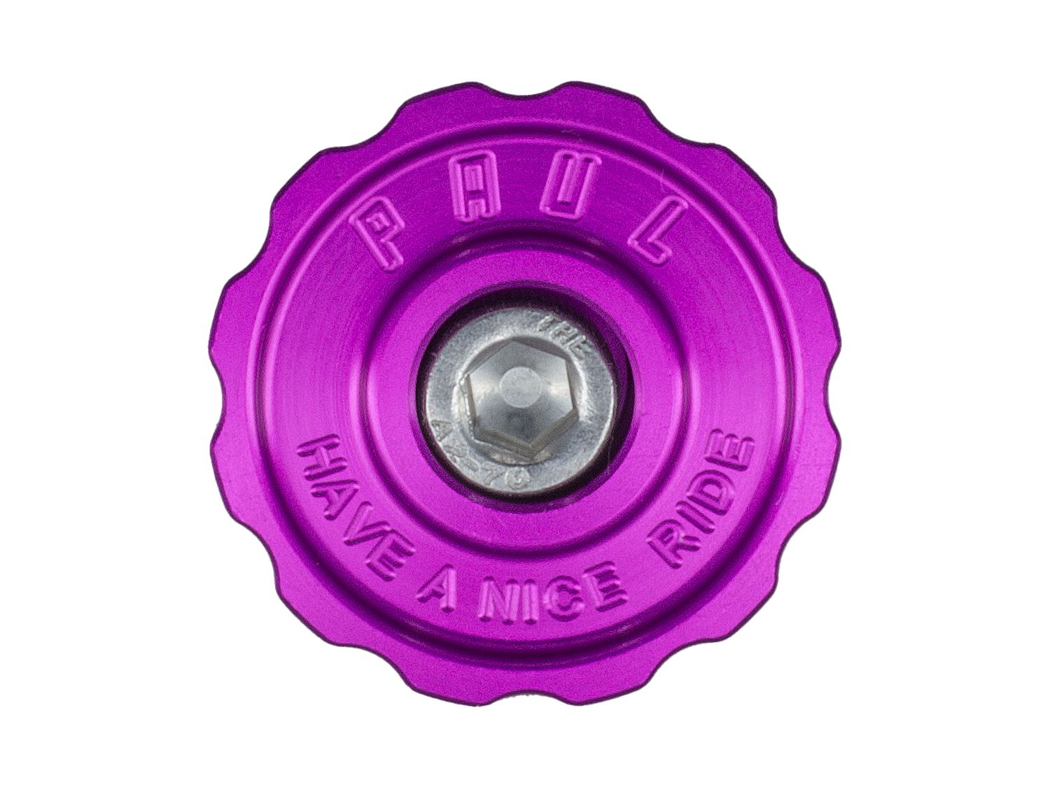 PAUL COMPONENT KLAMPER STEM CAP, 1 1/8", PURPLE