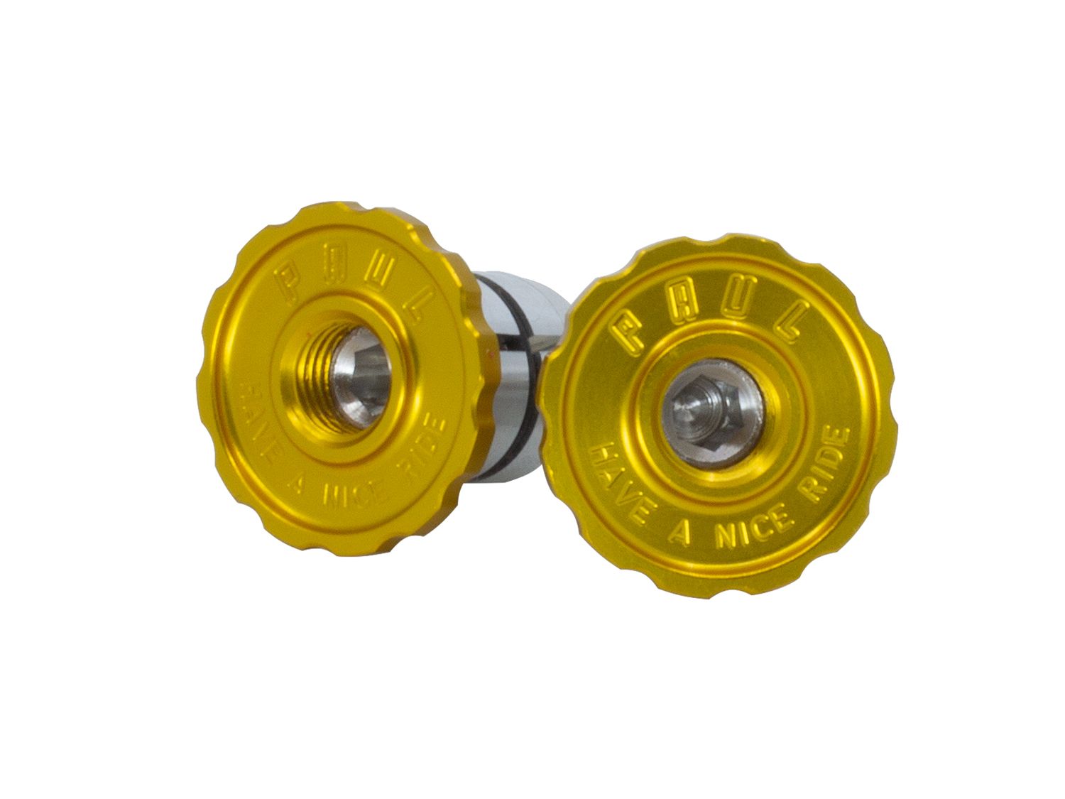 PAUL COMPONENT BËP BAR END PLUGS, GOLD PAUL COMPONENT BËP BAR END PLUGS, GOLD