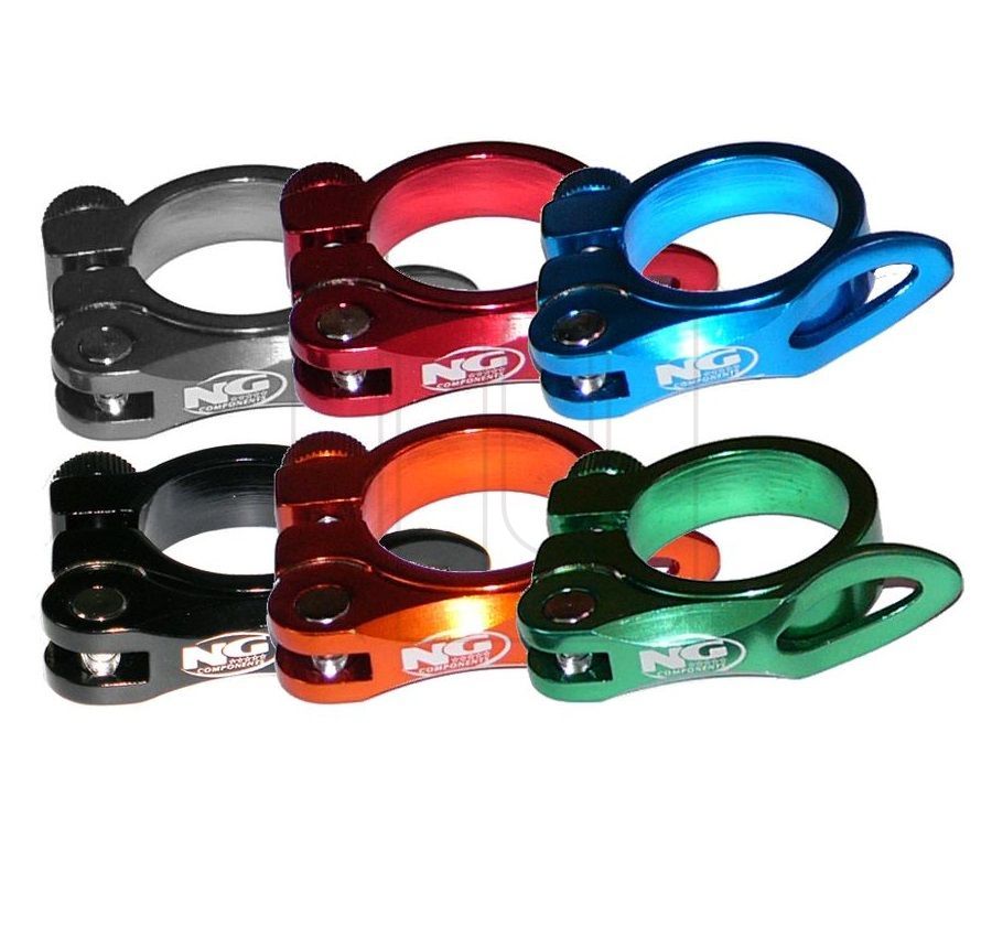 NG SPORTS QR LIGHT SADDLE CLAMP, 31.8MM NG SPORTS QR LIGHT SADDLE CLAMP, 31.8MM