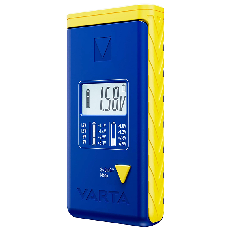 TESTEUR DE PILE VARTA AVEC ECRAN LCD (COMPATIBLE PILE, PILE RECHARGEABLE ET PILE BOUTON)