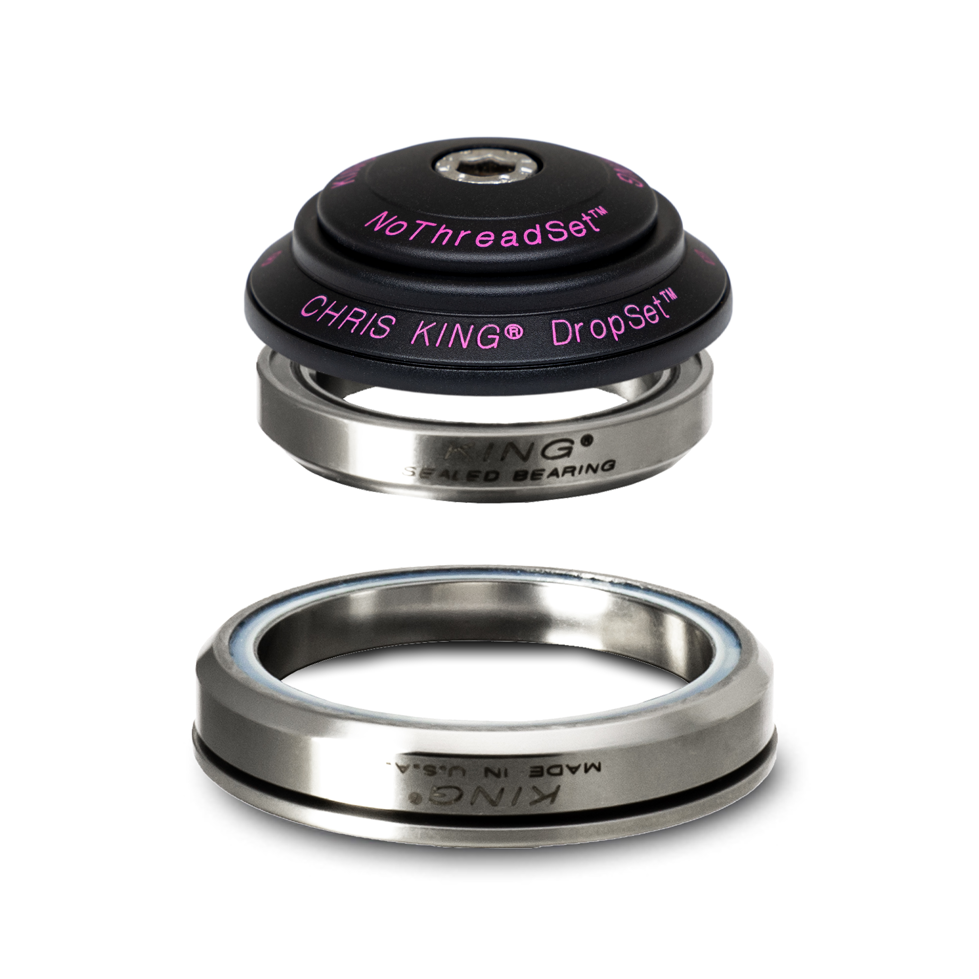 CHRIS KING DROPSET 3 TAPERED HEADSET, STEEL-BEARINGS, 1 1/8"-1.5", GRIPLOCK, IS41/28.6 | CHRIS KING DROPSET 3 TAPERED HEADSET, STEEL-BEARINGS, 1 1/8"-1.5", GRIPLOCK, IS41/28.6 |