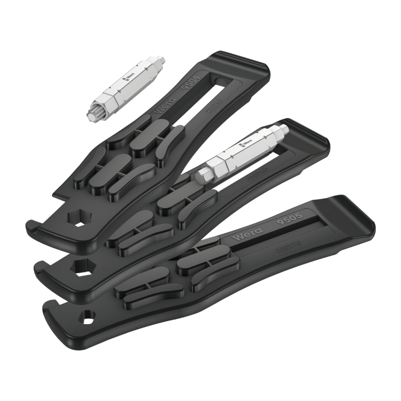 DEMONTE PNEU VELO WERA BICYCLE AVEC EMBOUTS 4 EN 1 ET DEMONTE OBUS (SET 5 PIECES) -MARQUE ALLEMANDE POUR LES ATELIERS- DEMONTE PNEU VELO WERA BICYCLE AVEC EMBOUTS 4 EN 1 ET DEMONTE OBUS (SET 5 PIECES) -MARQUE ALLEMANDE POUR LES ATELIERS-