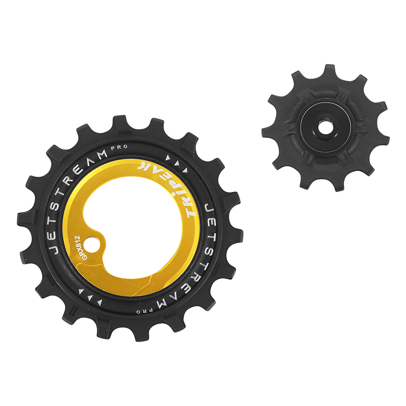 GALET DERAILLEUR AOPW TRIPEAK 11-18 DENTS CERAMIQUE 11X1V. SHIMANO GRX RX812 - 817 OR (JEU DE 2) (GARANTIE 4 ANS) GALET DERAILLEUR AOPW TRIPEAK 11-18 DENTS CERAMIQUE 11X1V. SHIMANO GRX RX812 - 817 OR (JEU DE 2) (GARANTIE 4 ANS)
