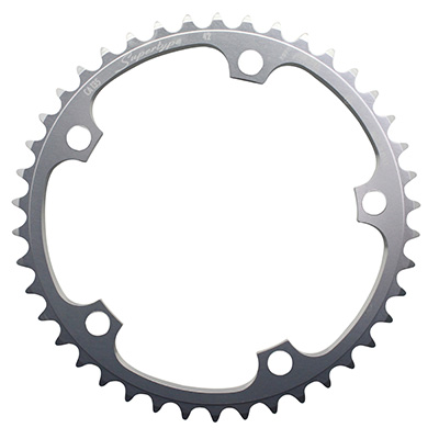 PLATEAU ROUTE 5BRA D.135 MICHE 42DTS INTERIEUR POUR CAMPAGNOLO ARGENT (AXE CARRE) 9-10V. PLATEAU ROUTE 5BRA D.135 MICHE 42DTS INTERIEUR POUR CAMPAGNOLO ARGENT (AXE CARRE) 9-10V.